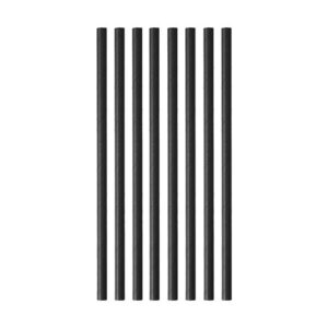 Papierstrohhalme, gerade, 0,8X21CM, Schwarz - FSC MIX P6.7