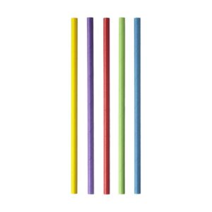 Papierstrohhalme, gerade, 0,8X21CM, 5 Farben - FSC MIX P6.7