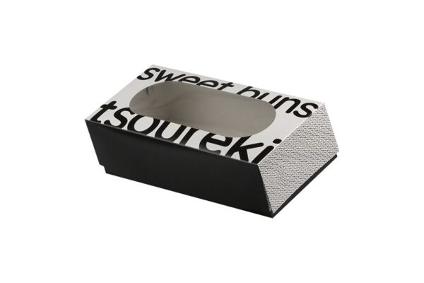 GEBÄCKKASTEN TSOUREKI MIT TIERFENSTER PET WEISS IN (31x15,5x9,5) 10KG