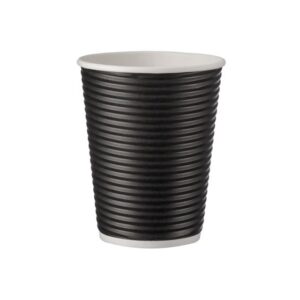 Pappbecher 12oz-90mm RW Schwarz