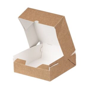 AUTOMATENKASTEN FÜR KARTOFFELN 12,8X12,8X5,0cm KRAFT INNEN WEISS 18X25St.