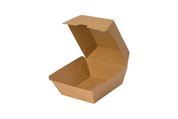 Wellpappe-Burger-Box (10,5x10,5x8,5) - DURA Serie FSC M