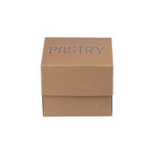 GEBÄCKKASTEN K2 HAUSTIERBESCHICHTETES FENSTER KRAFT PATISSERIE DESIGN 10KG