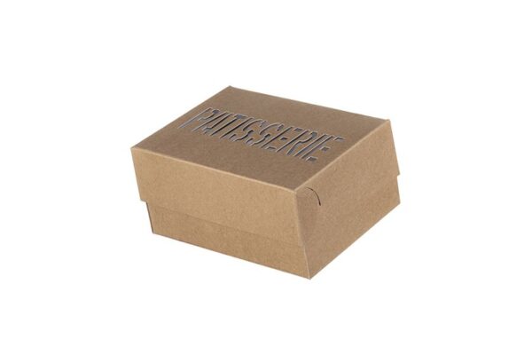 GEBÄCKKASTEN K4 FENSTER MIT HAUSTIERBESCHICHTUNG KRAFT PATISSERIE DESIGN 10KG
