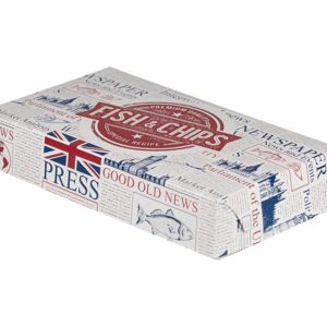 GRILLBOX FISH N CHIPS MEDIUM (275x155x50 mm) 125 Stück