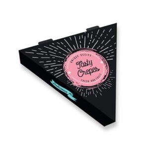 CREPEBOX ALUMINIUMBESCHICHTETES DREIECK SCHWARZ-ROSA 10KG